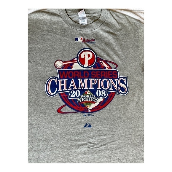 PHILLIES 2008 World Series Champions t-shirt size medium - Picture 3 of 3